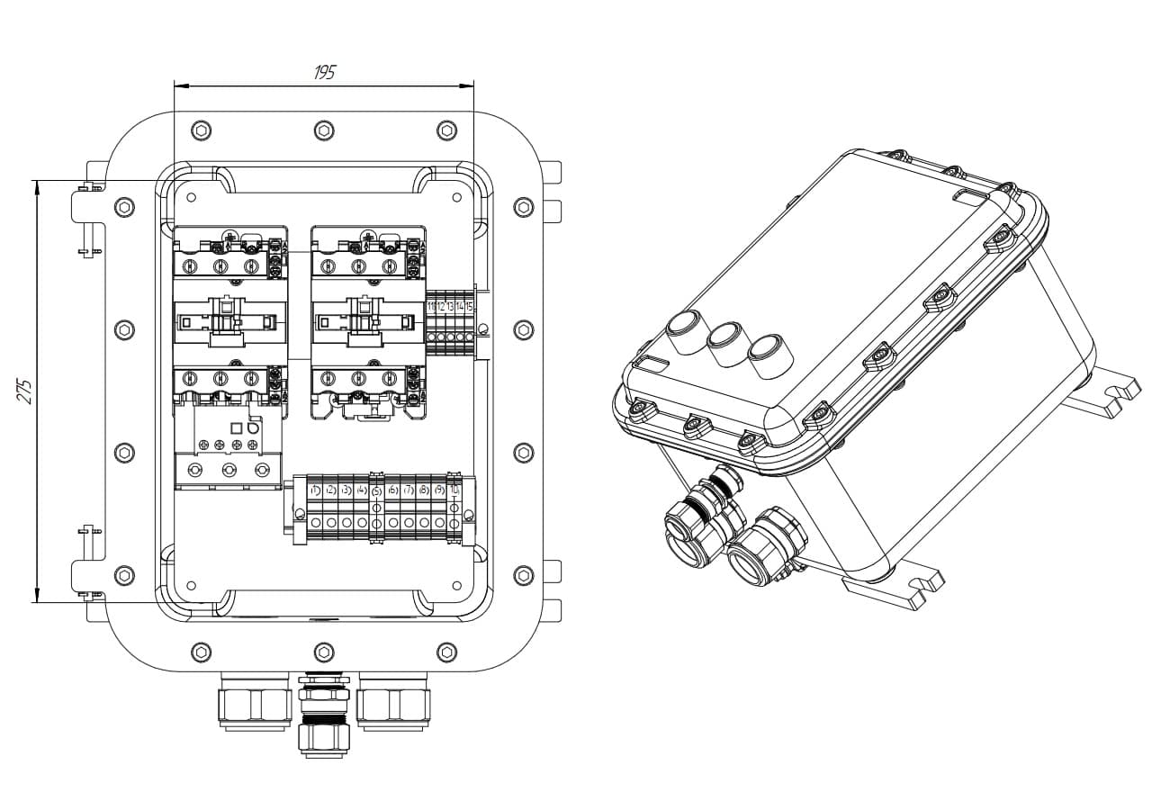 ПКВ МК 1.0 Exd-А-362821-ПУСКАТЕЛЬ-МД-50РТ