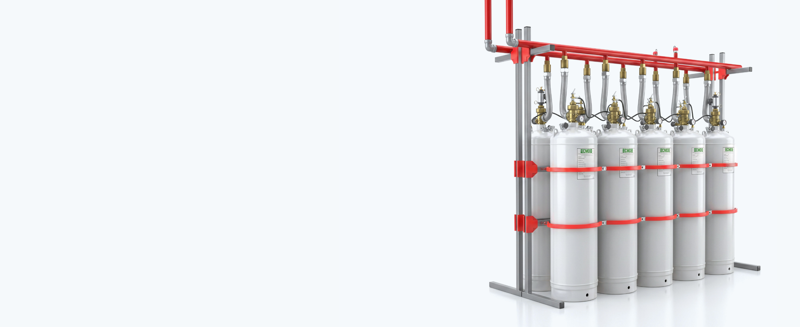 Gas fire extinguishing systems